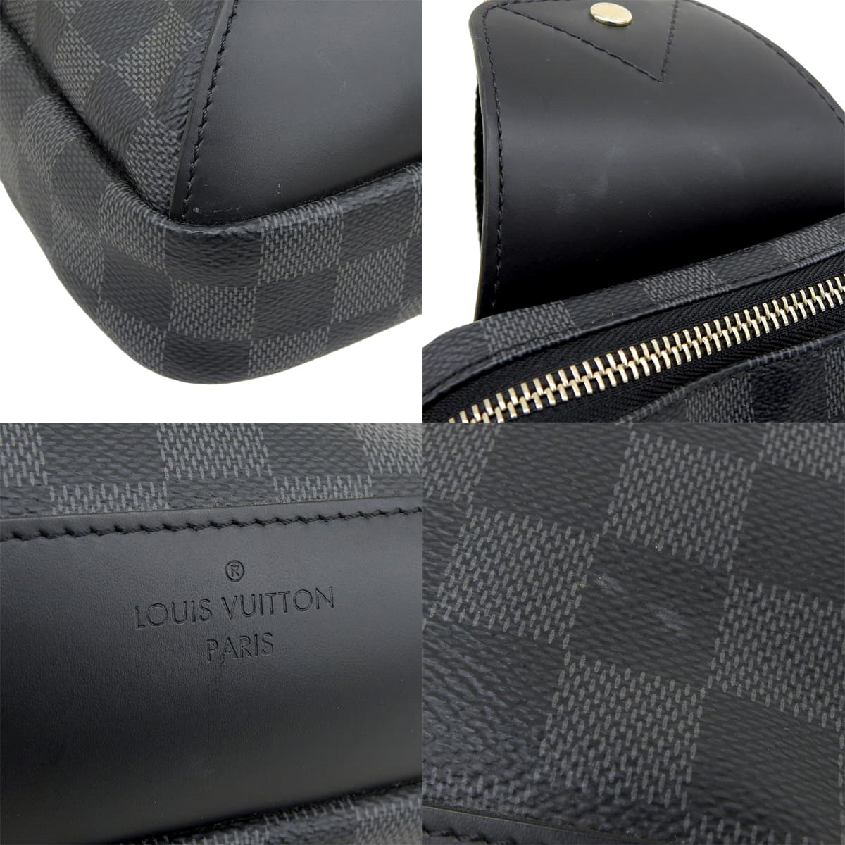Damier Graphite Avenue 斜挎包 灰色/黑色 N41719