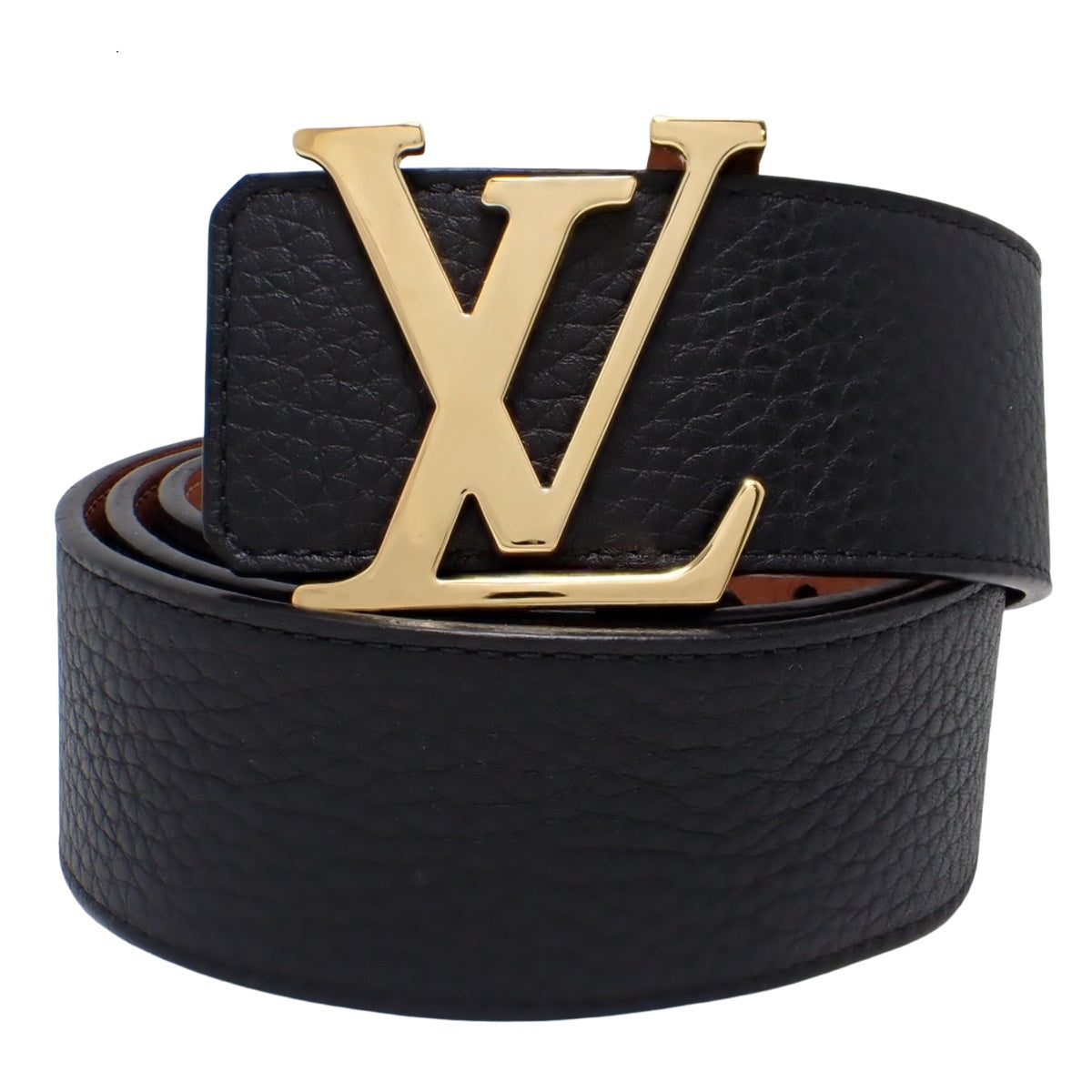 LV Initial 腰带 - 40毫米双面 85/34 Taurillon 小牛皮 黑色 M9151