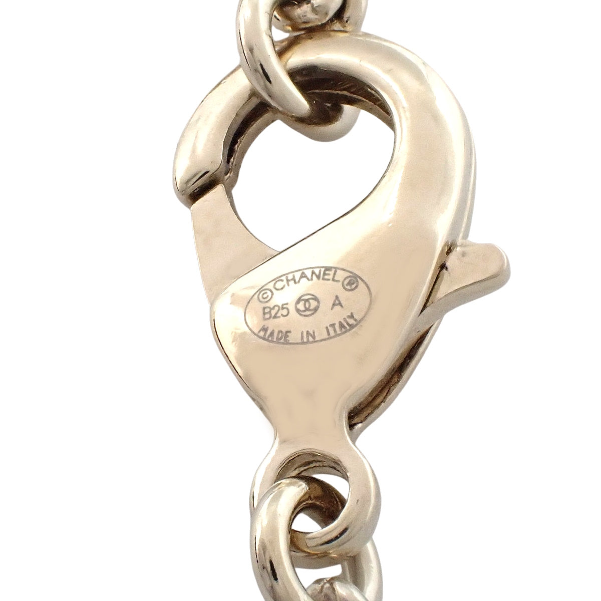 Rhinestone Coco Mark Necklace Metal (GP) Accessories Jewelry
