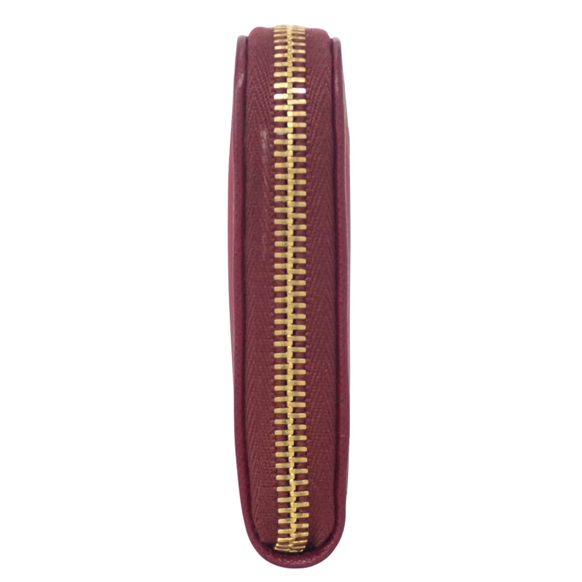 Round zipper long wallet nylon TESSUTO Bordeaux