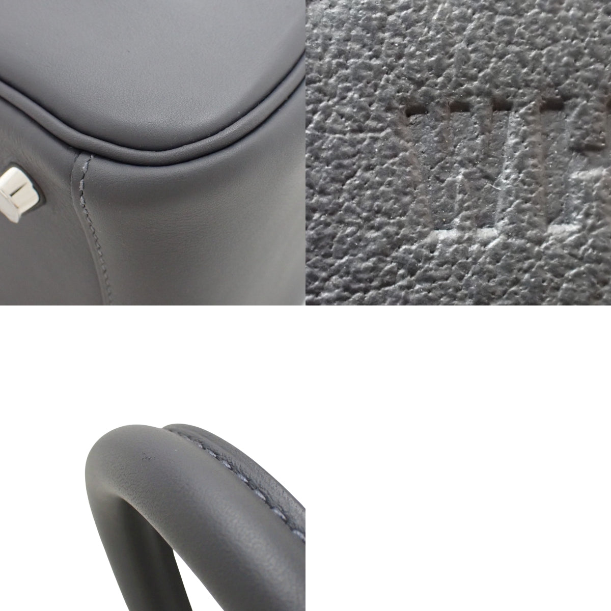 Lindy Verso 26 Swift Ardoise Platinum with Silver Hardware, Double Stamp