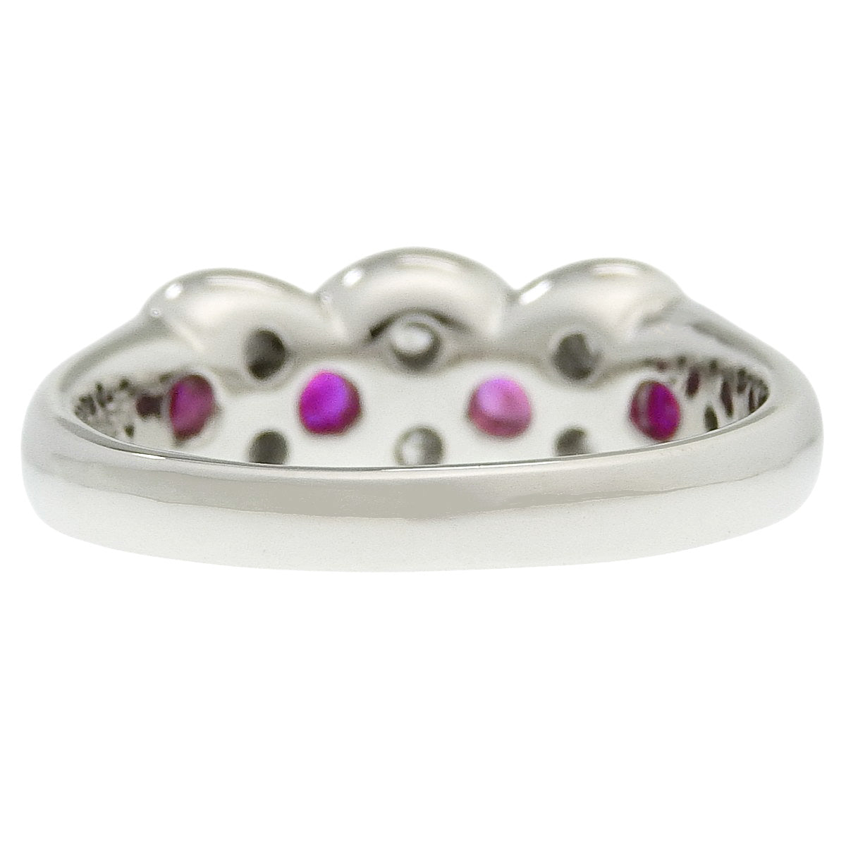 Ruby and diamond ring, R0.65/D0.52, platinum Pt900, 9.0g