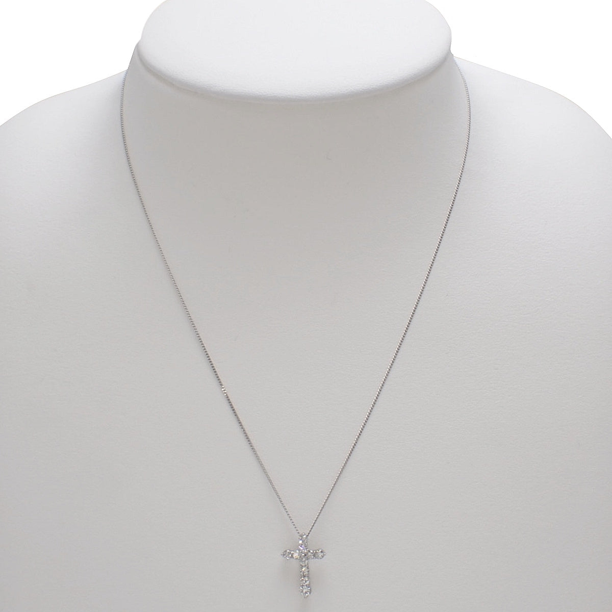 クロス ダイヤモンド ネックレス D0.50 プラチナ Pt900 Pt850 2.6g