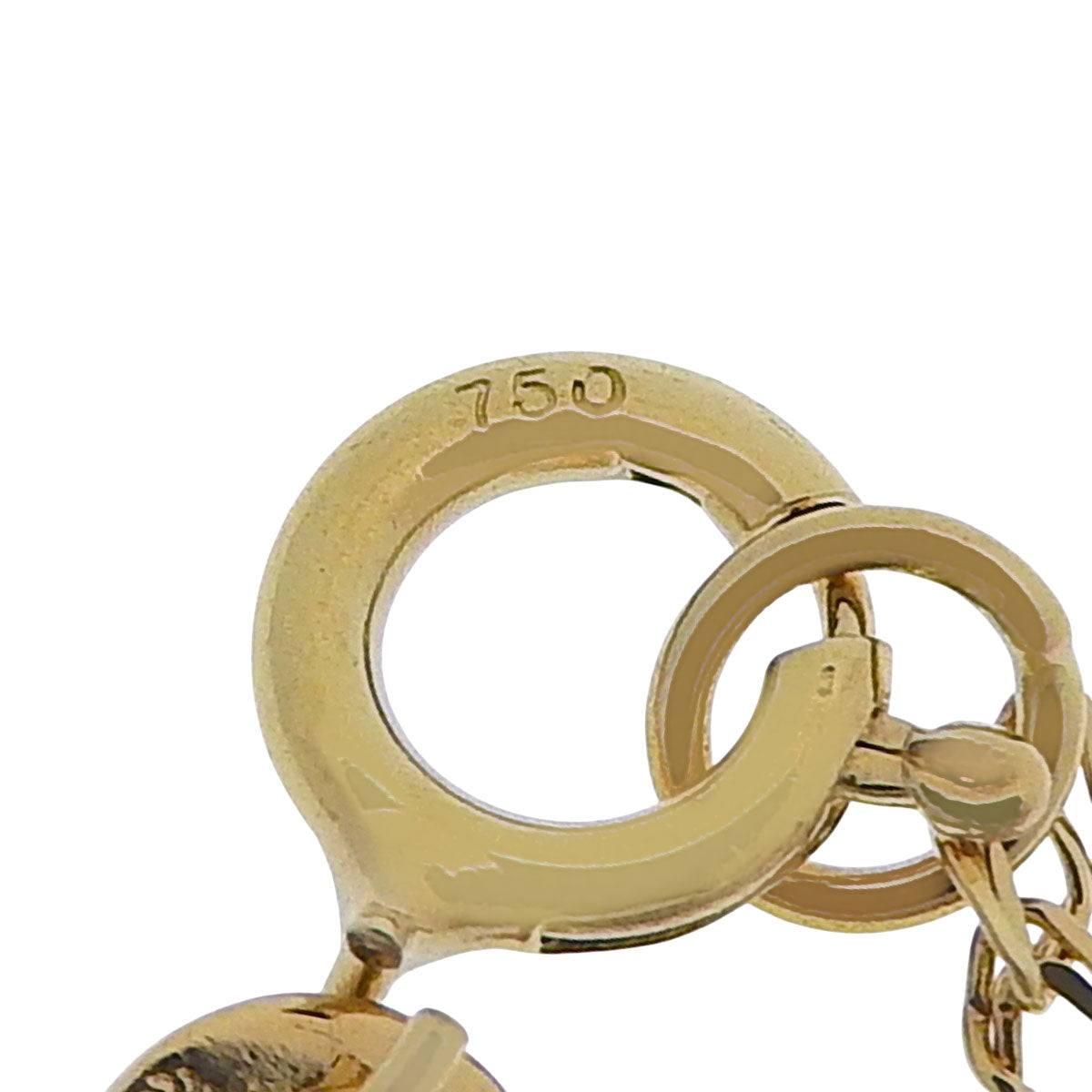 Diamond necklace D0.09 Yellow gold K18YG 3.2g