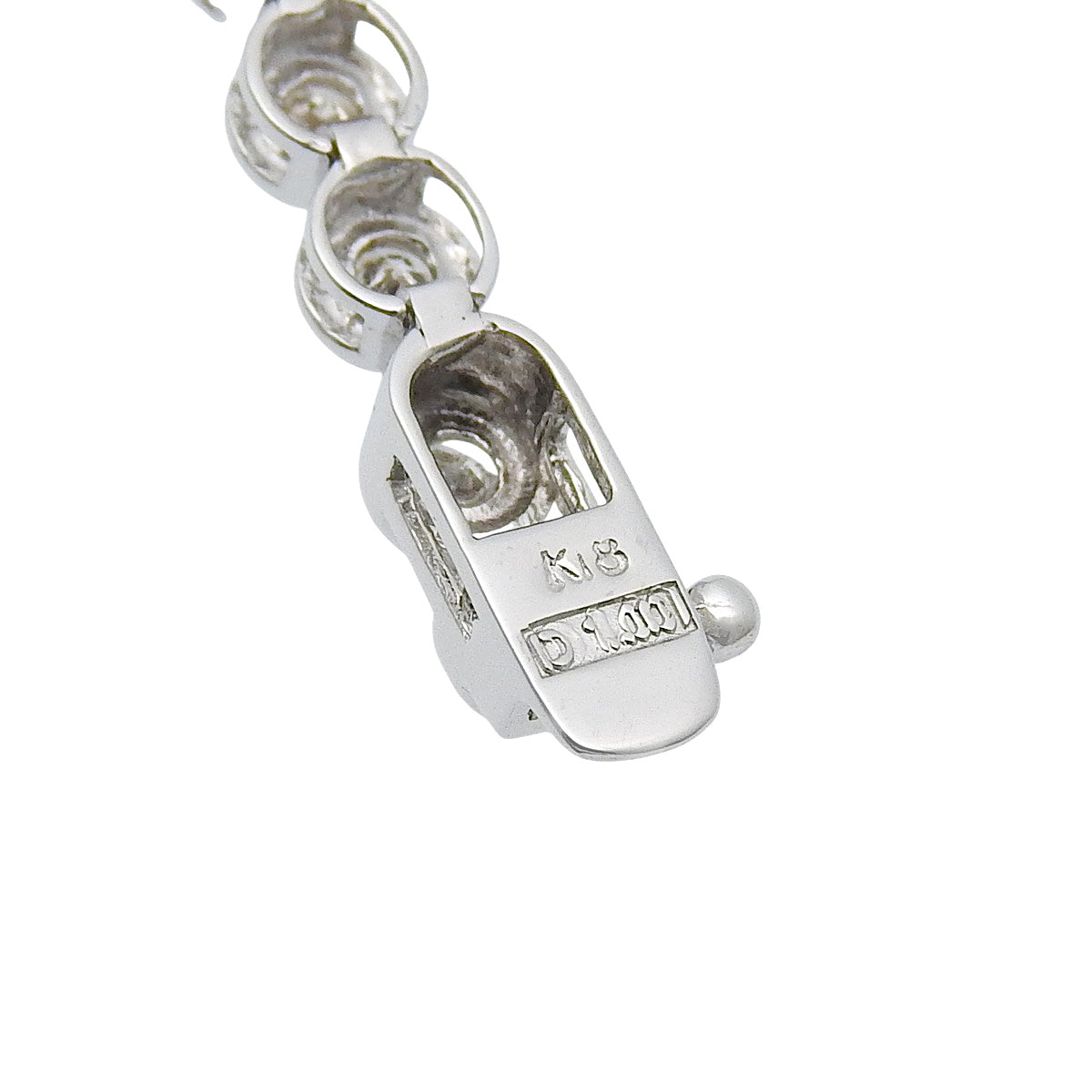 ダイヤモンド テニスブレスレット D1.00 ホワイトゴールド K18WG 6.3g