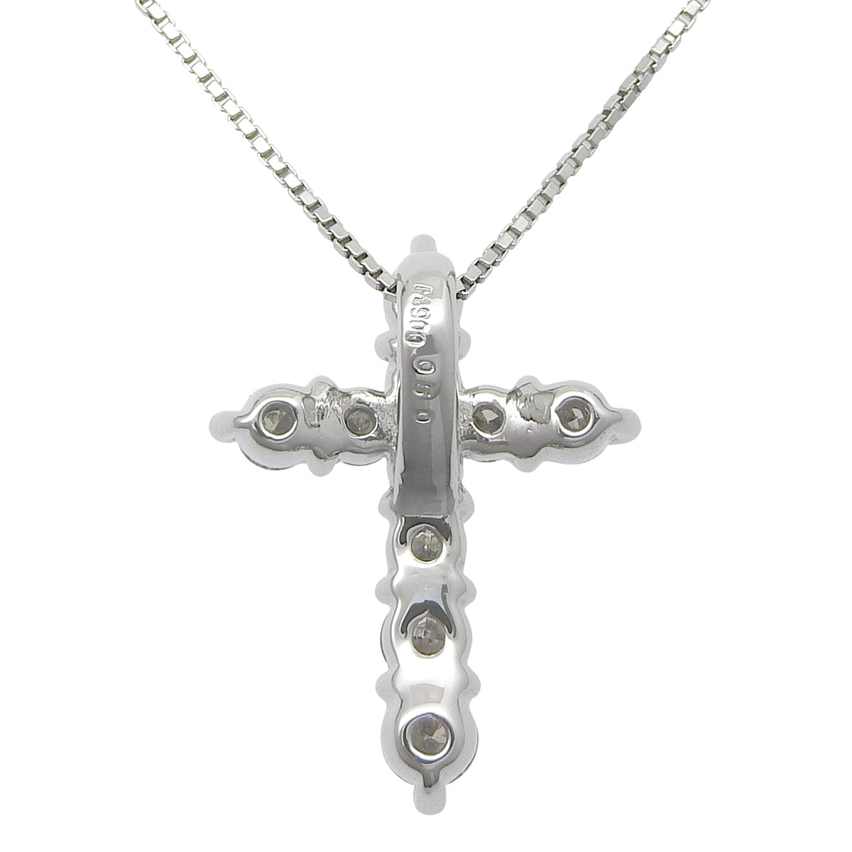 Cross Diamond Pendant D0.50 Platinum Pt900 Platinum Pt850 3.4g
