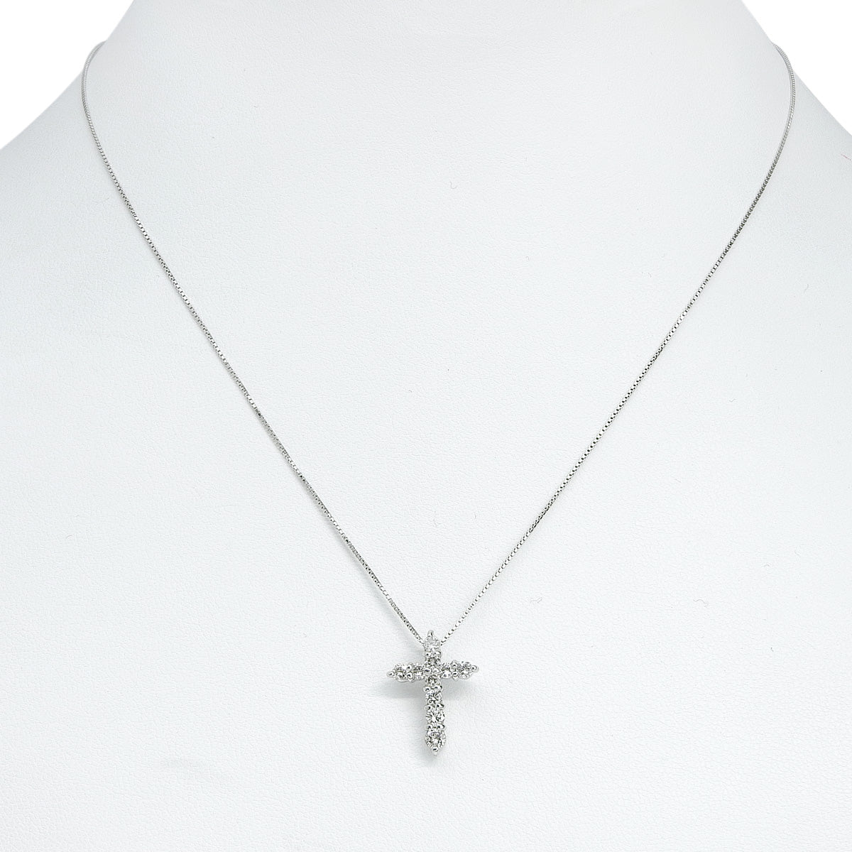 クロス ダイヤモンド ペンダント D0.50 プラチナ Pt900 プラチナ Pt850 3.4g