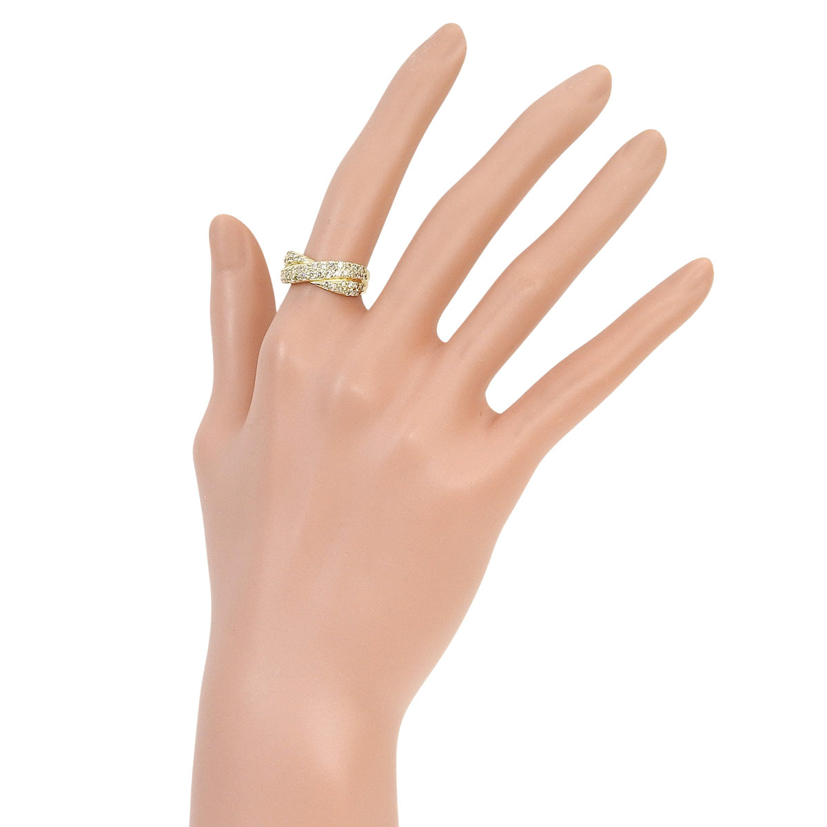 钻石戒指 D1.00 黄金 K18YG 3.7克