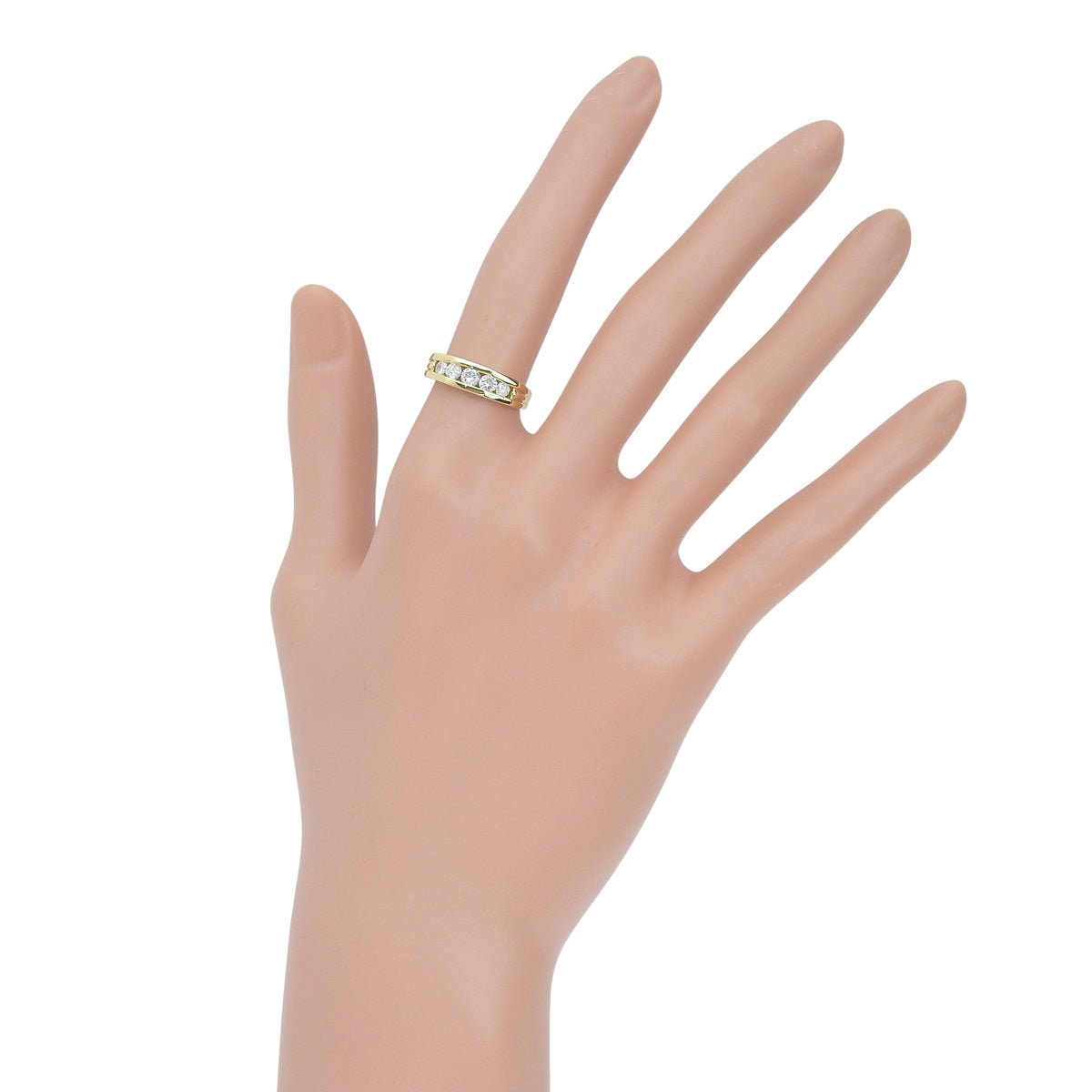 5PD ダイヤモンド リング D0.51 イエローゴールド K18YG 3.5g