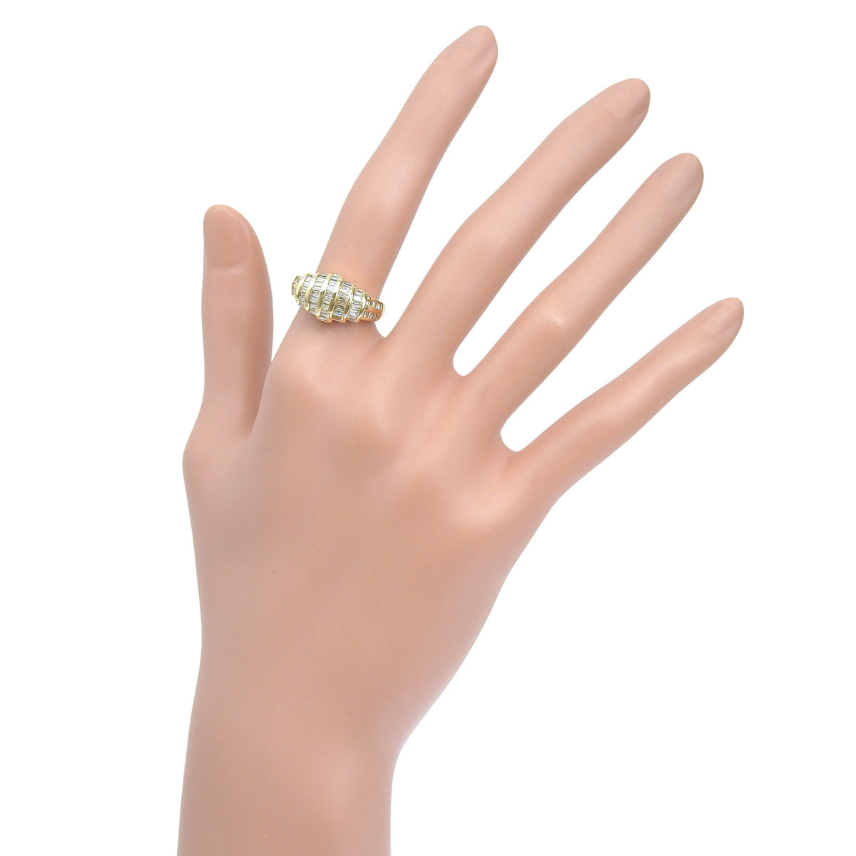 ダイヤモンド リング D1.00 イエローゴールド K18YG 7.3g