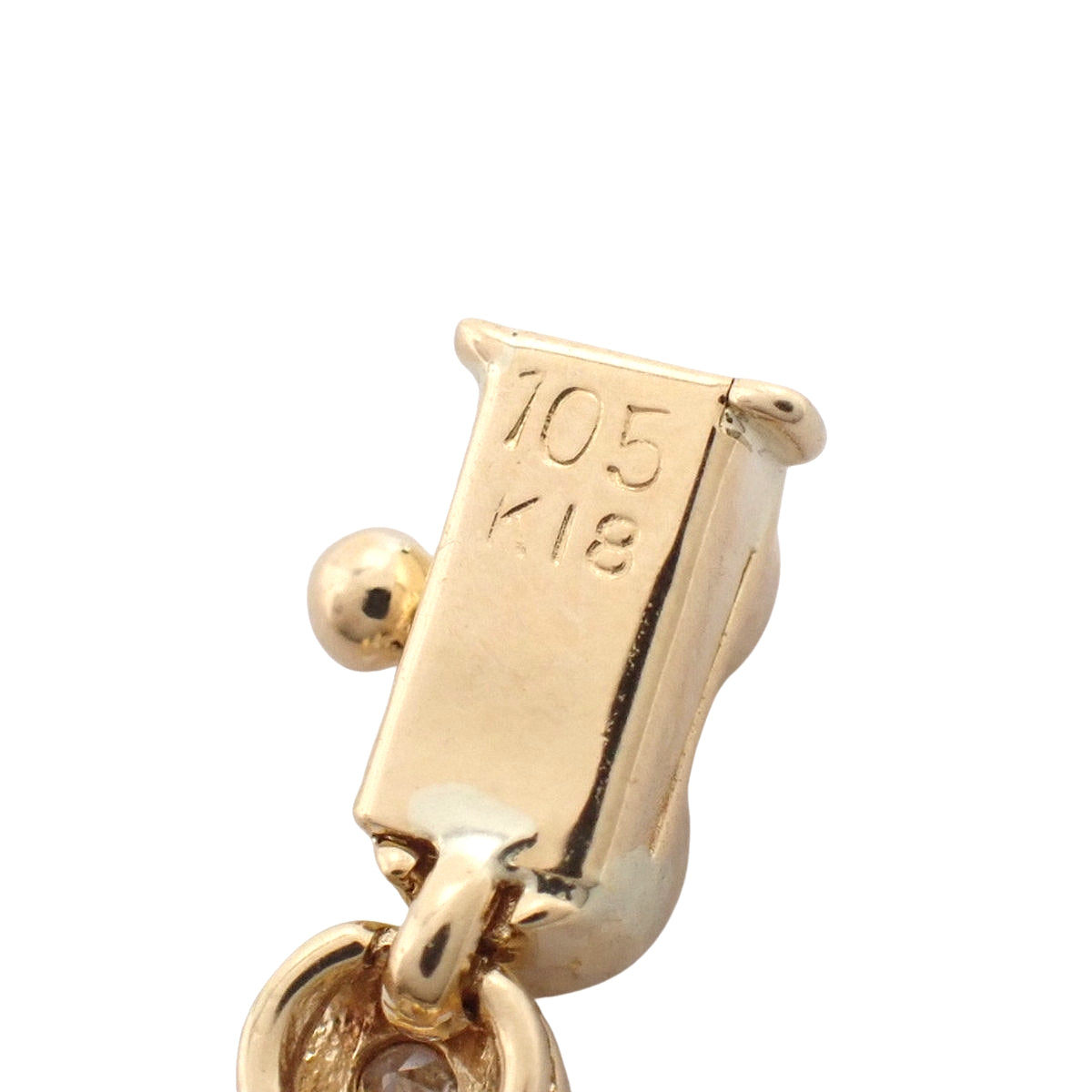 ダイヤモンド テニスブレスレット D1.05 イエローゴールド K18YG 10.4g