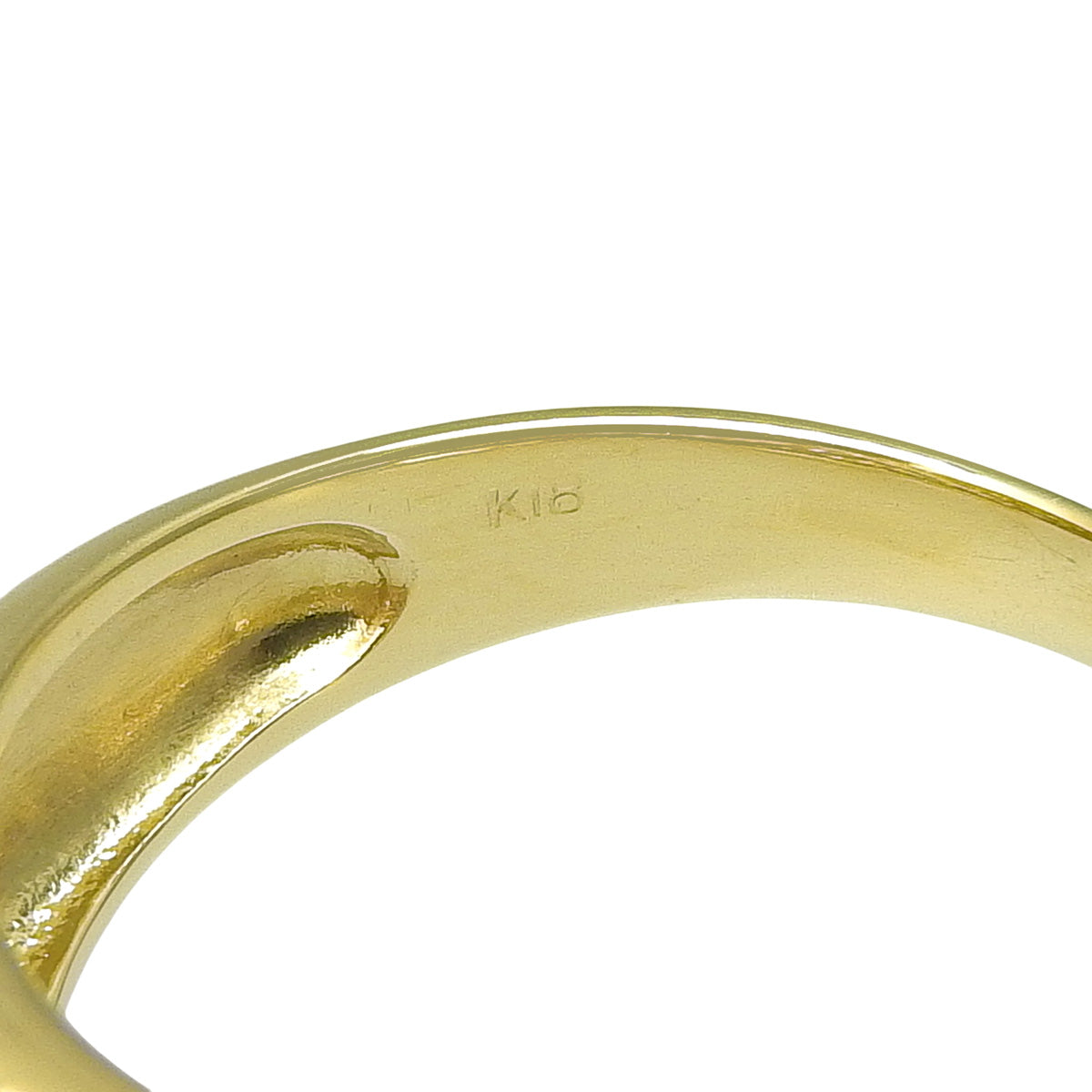 Half Pavé Diamond Ring D1.00 Yellow Gold K18YG 4.2g