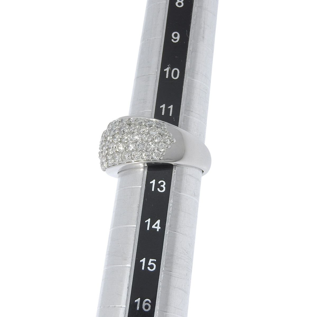 Pave diamond ring D1.80 Platinum Pt900 14.0g