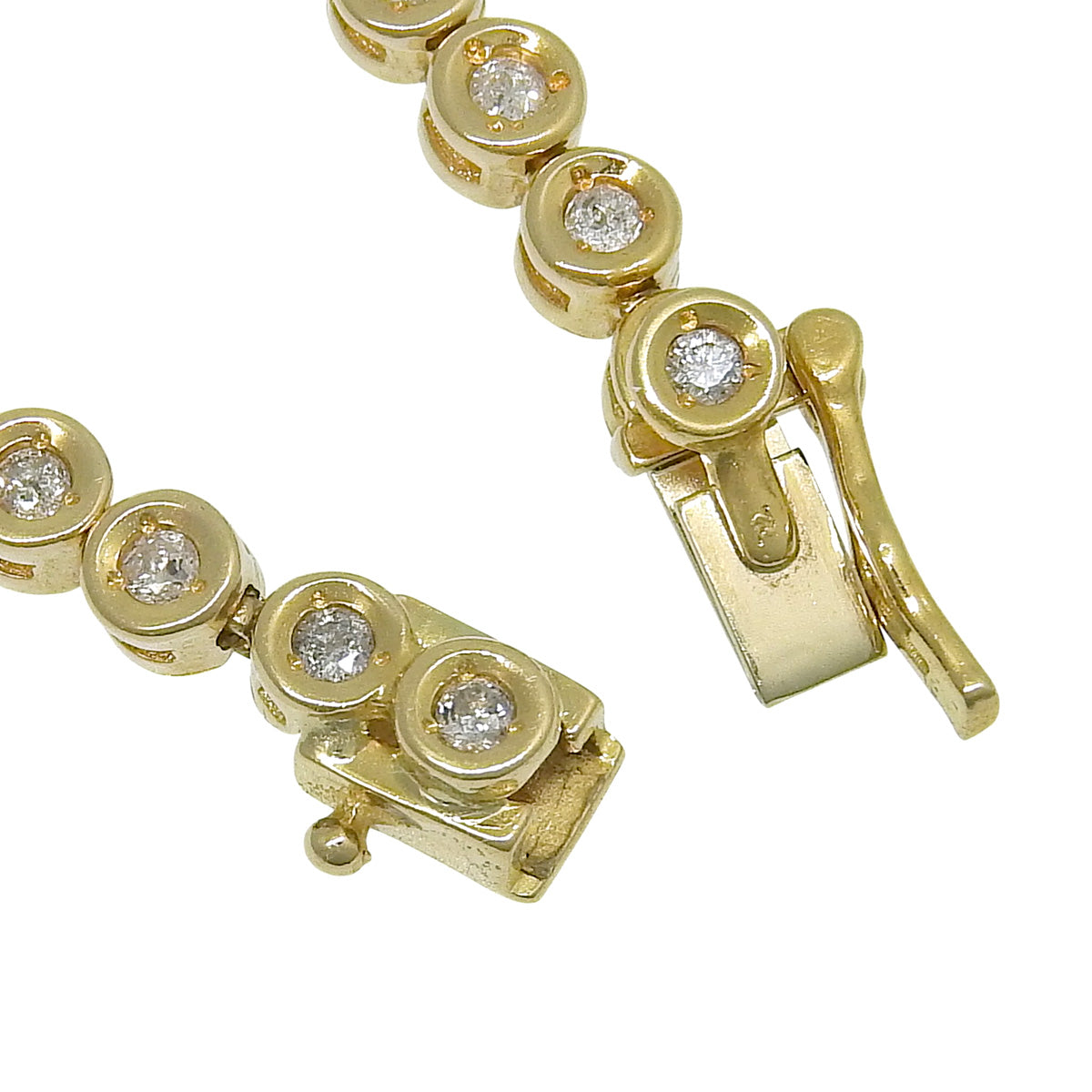 テニスブレスレット D1.04 イエローゴールド K18YG