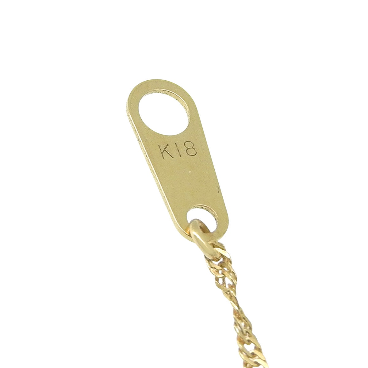 Diamond necklace D0.20 Yellow gold K18YG
