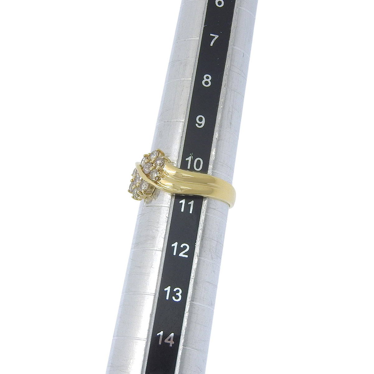 ダイヤモンド リング D0.50 イエローゴールド K18YG 3.3g