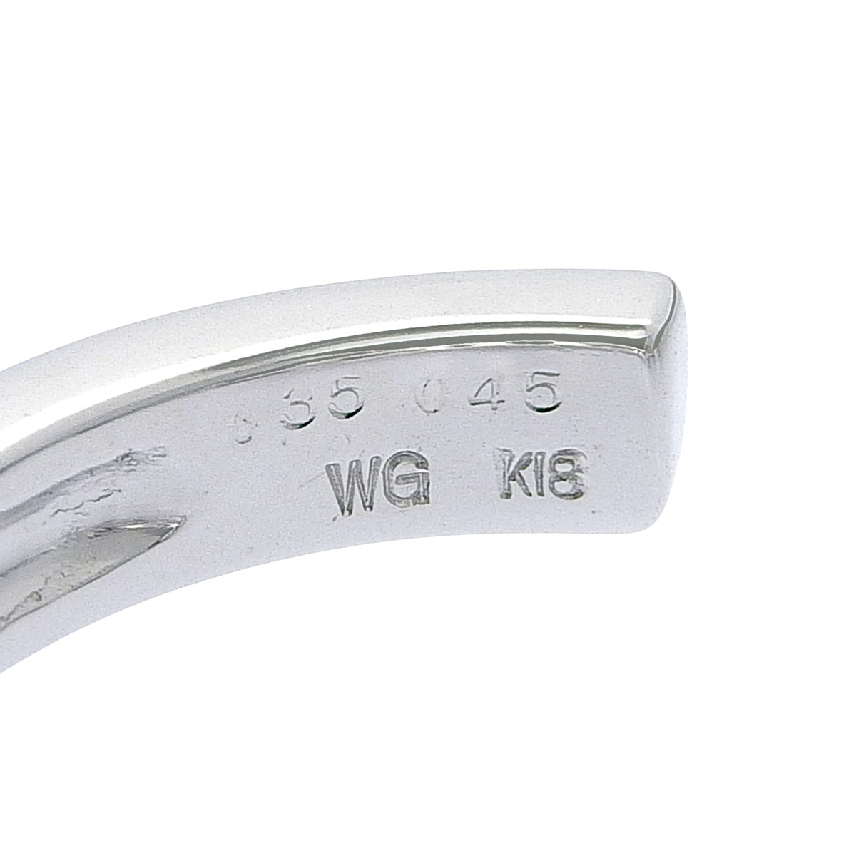 Black Diamond Hoop Earrings D0.45,0.45/BLD0.35,0.35 White Gold K18WG 9.8g