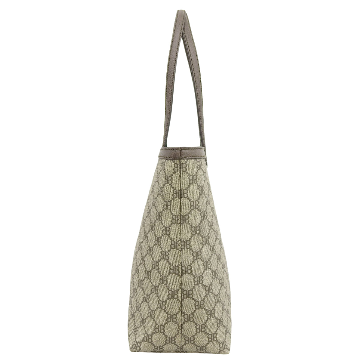 トートバッグ PVC レザー ベージュ ブラウン 680125