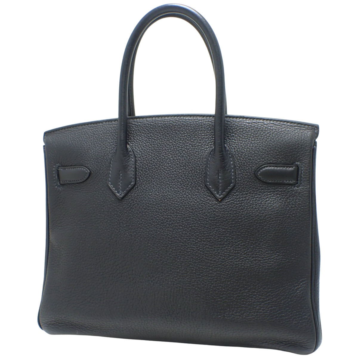 Birkin 30，Taurillon Clemence Blue Nuit 蓝灰色，配银色五金件和 L 字样