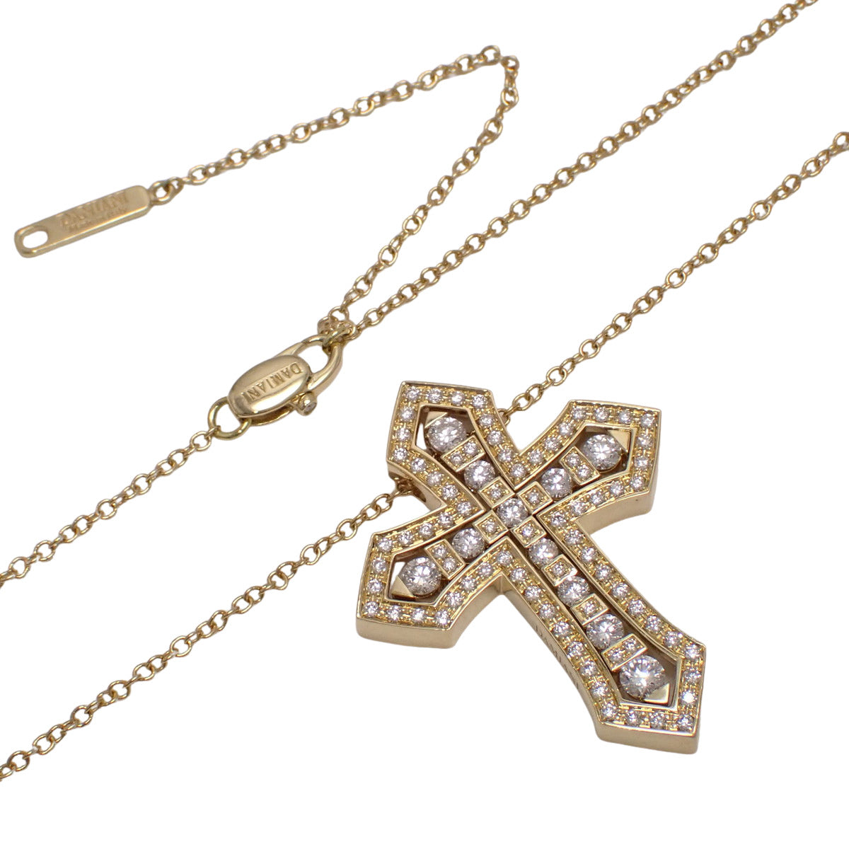 美好年代风格皇冠项链，18K黄金镶钻款