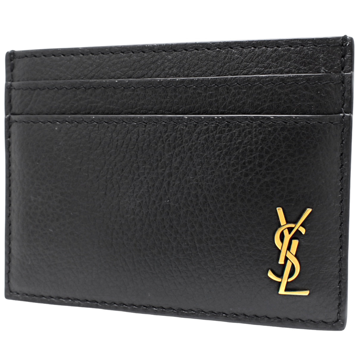 迷你卡桑德拉卡套，粒面皮革，黑色，635262