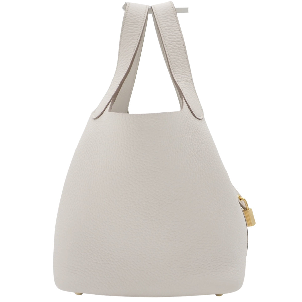 Picotin Lock PM，Taurillon Clemence 皮革，Gripere，金色五金，双印章