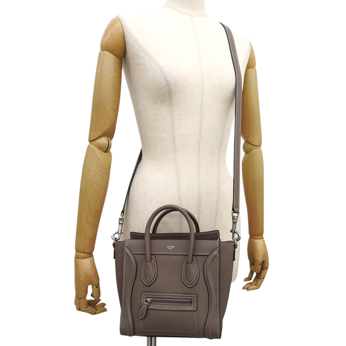 ラゲージ ナノショッパー ドラムドカーフスキン スリ 189243DRU.09SO