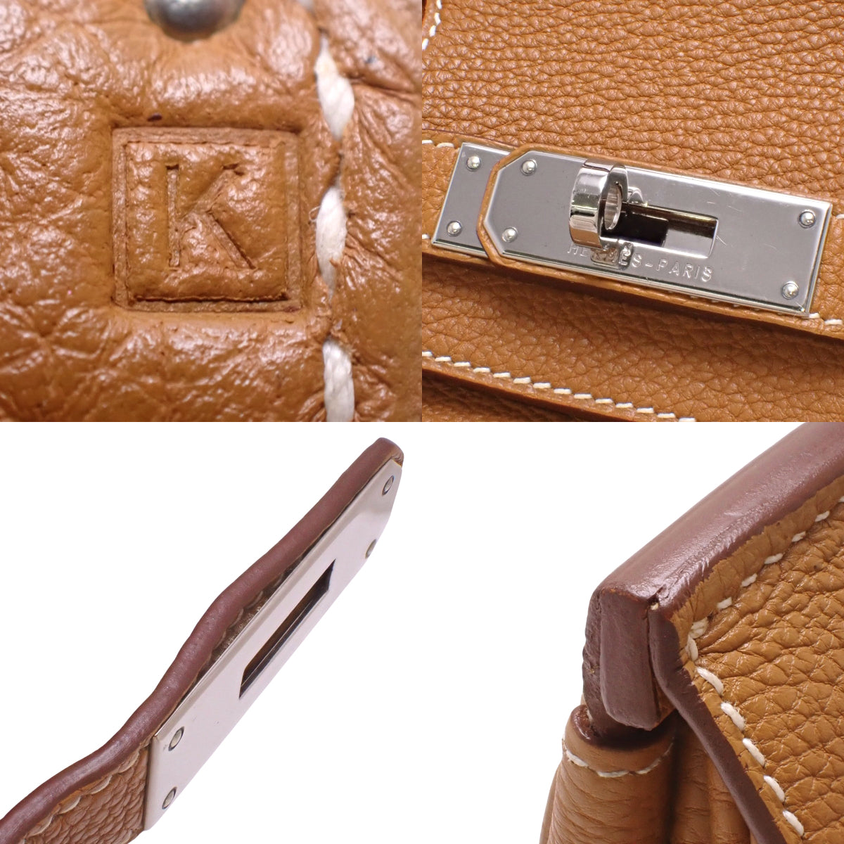 Birkin 30 Togo 金色包身，银色五金配件，K 字印记