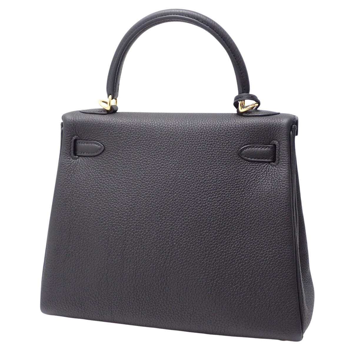 [未使用] Kelly 25（内缝）Togo 黑色金色五金件 W 印章