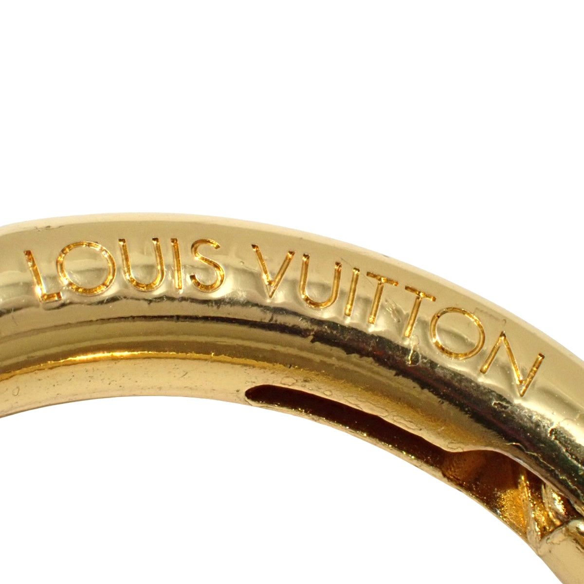 Porte Cle I LV U 钥匙扣 金属 (GP) 金色 M00559