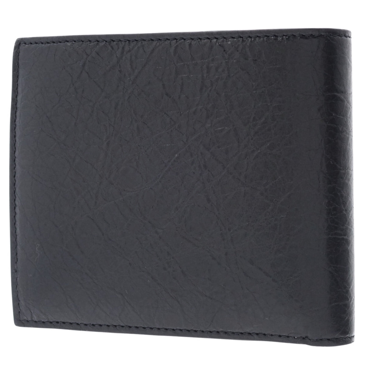 Monaco スクエア フォールデッドコインウォレット レザー ブラック 779971