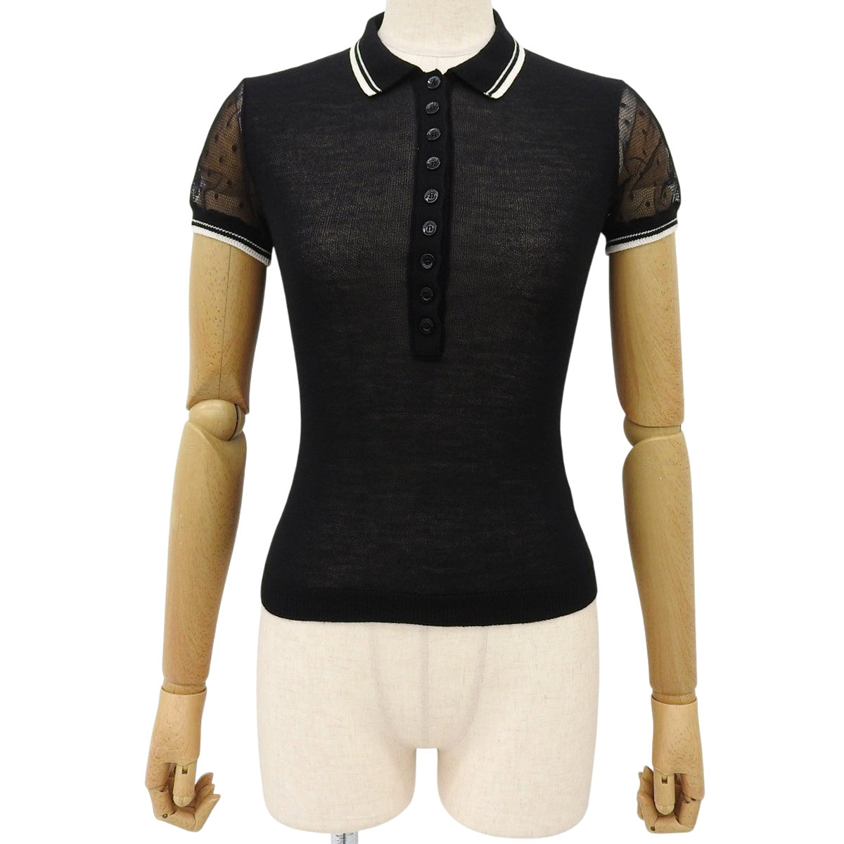 See-through polo shirt XS