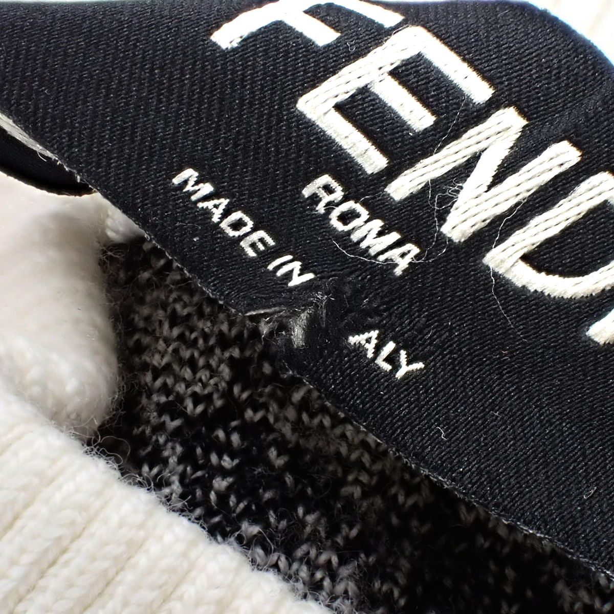 千鳥格子柄 ハイゲージニット 46