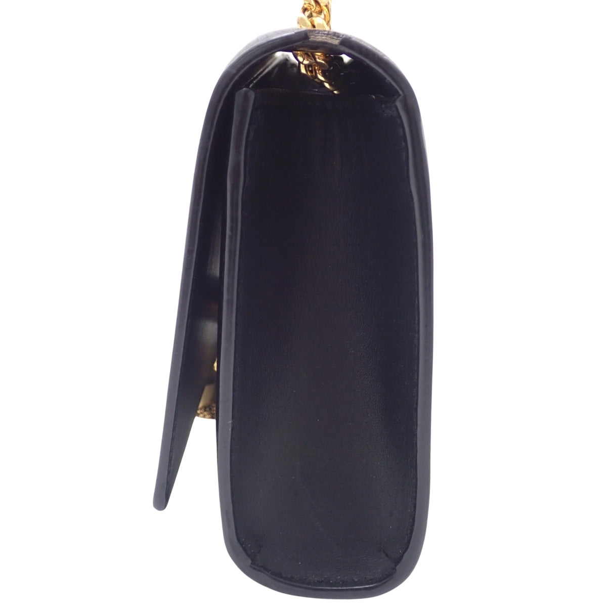 Kate黑色皮革流苏小链条单肩包（474366）