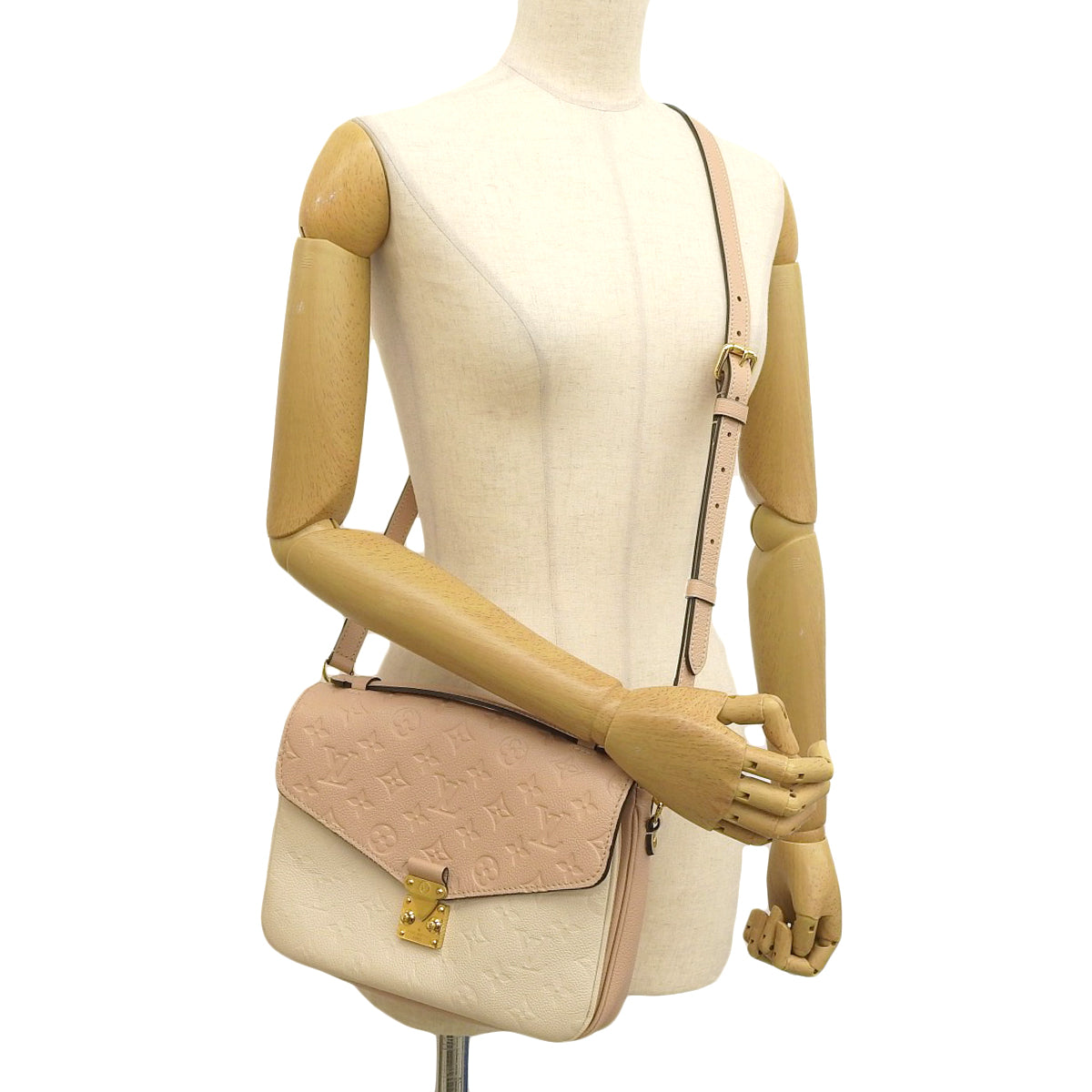 モノグラム・アンプラント ポシェット・メティス オフホワイト ベージュ