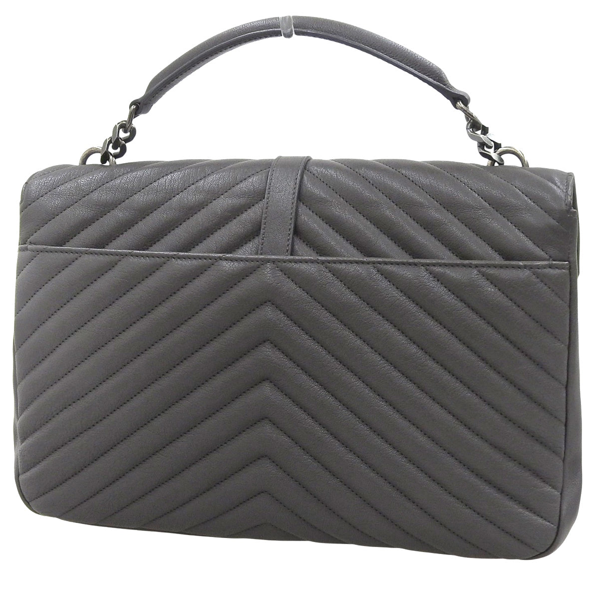 ワンハンドルバッグ レザー グレー 487212