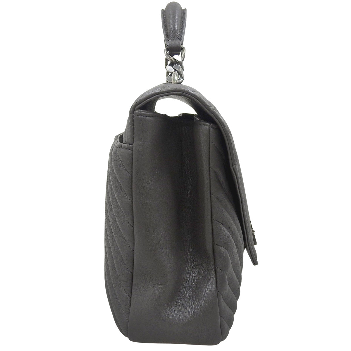 ワンハンドルバッグ レザー グレー 487212