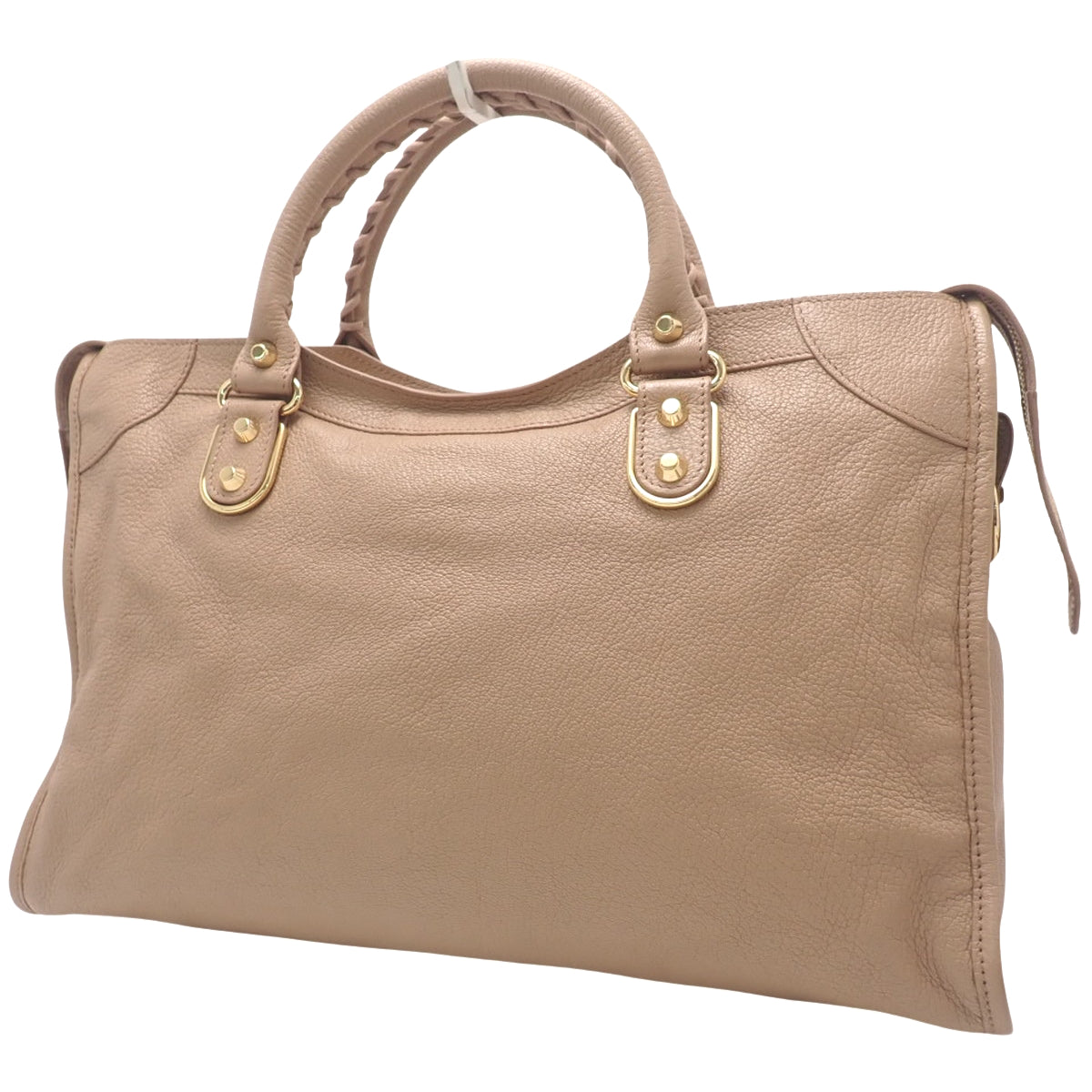 クラシック メタリックエッジ シティ レザー ベージュ 390154