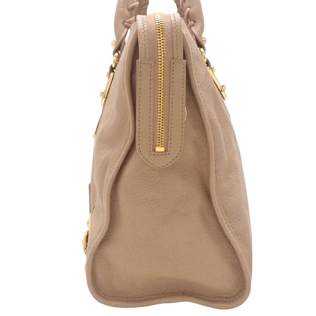 クラシック メタリックエッジ シティ レザー ベージュ 390154