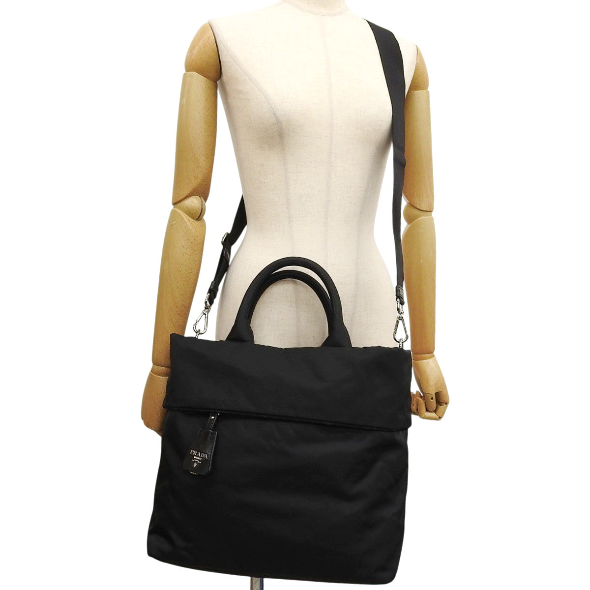 2WAY リバーシブル トートバッグ ナイロン NERO ネロ BR4521