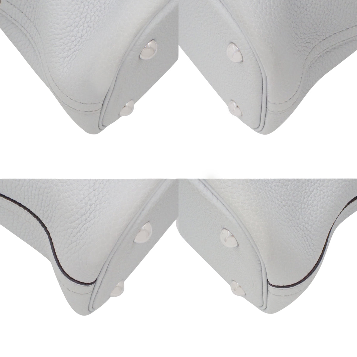 Bolide 31 Taurillon Clemence 蓝色浅皮革腕表，配银色五金件和 Y 字印记