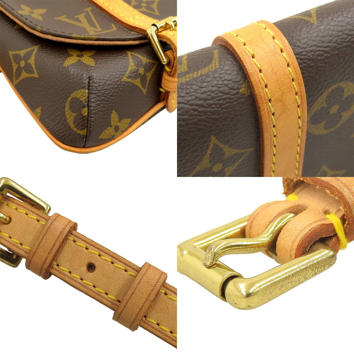 Marel Monogram 帆布棕色手拿包 M51159