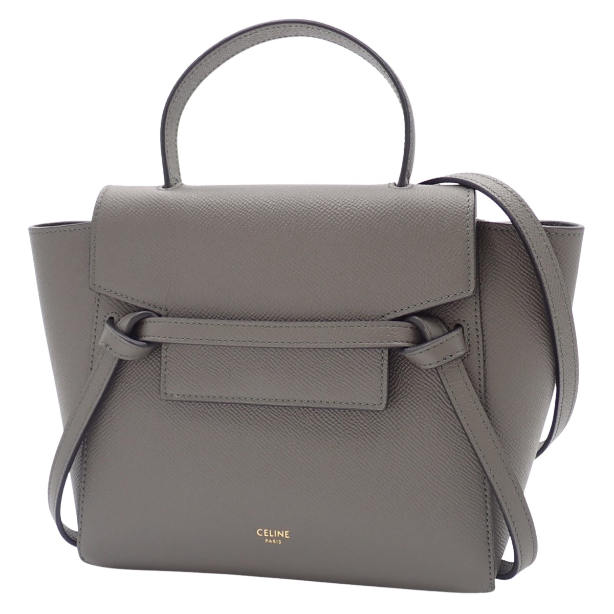 Nano Belt Bag 灰色粒面小牛皮腰包 189003ZVA