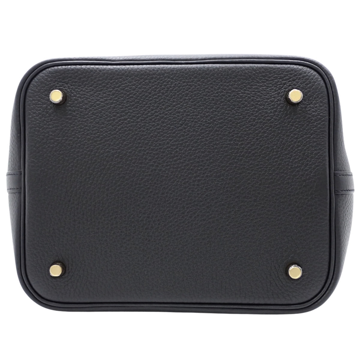 【新品】Picotin Lock MM K 印章 Taurillon Clemence 皮革黑色金色五金