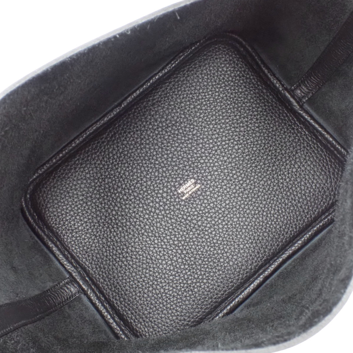 【新品】Picotin Lock MM K 印章 Taurillon Clemence 皮革黑色金色五金