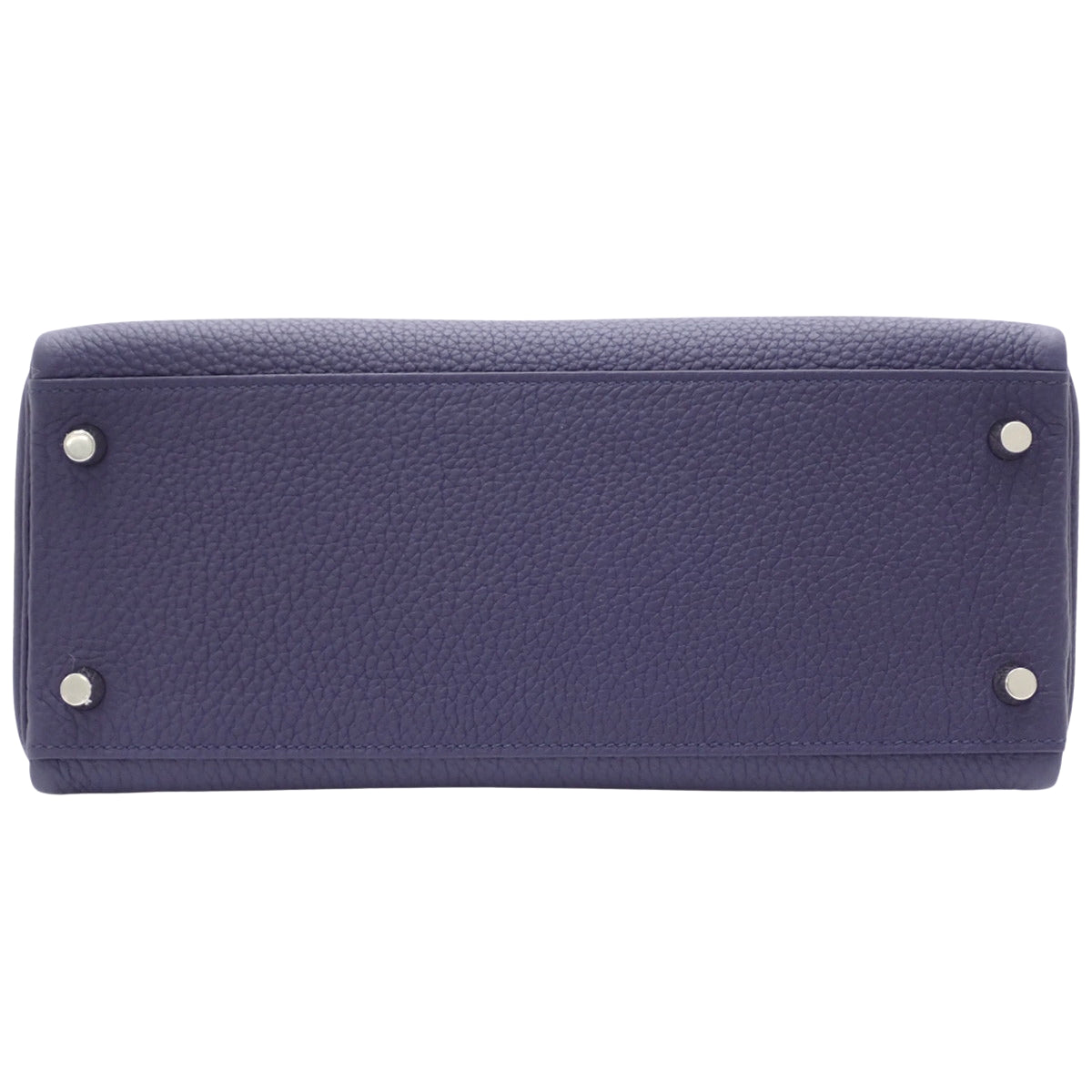 Kelly Touch 28（内缝）Togo鳄鱼皮和短吻鳄皮，蓝色踝带，银色五金配件，D字印记