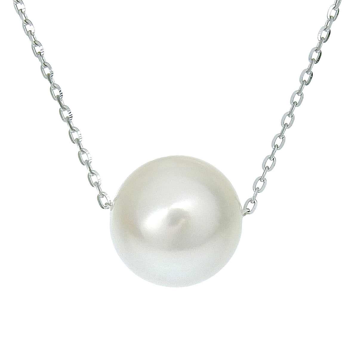 Pearl necklace in white gold (K18WG) with 1.6g pearls