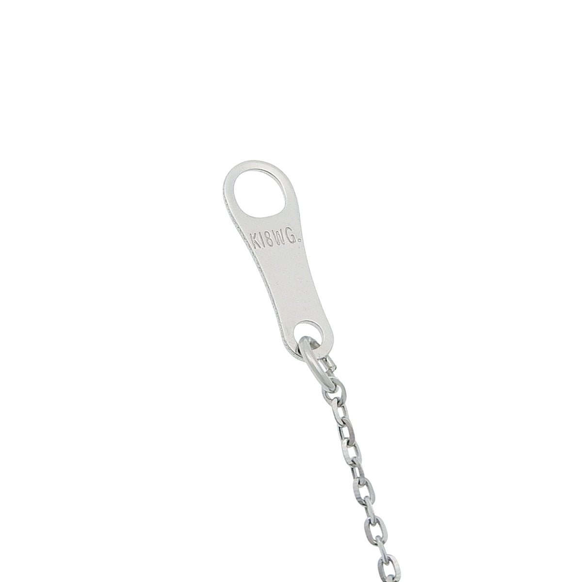 パール ネックレス ホワイトゴールド K18WG 1.6g 真珠