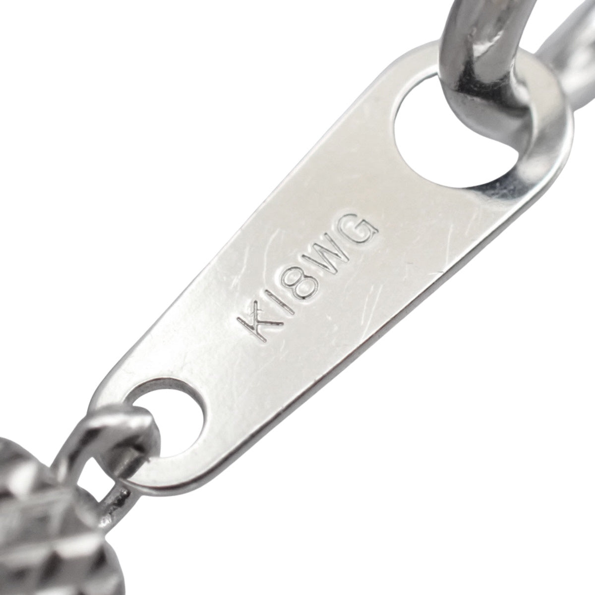 Black Diamond Necklace BD20.00 White Gold K18WG 4.9g