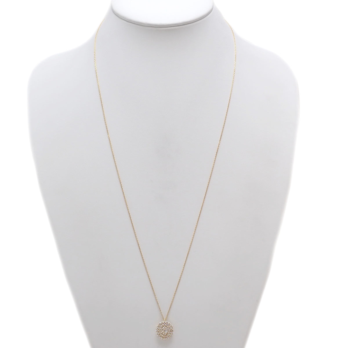 Diamond Necklace D0.88 Yellow Gold K18YG 4.0g